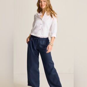 NWOT! Tommy Bahama Navy Blue Linen Drawstring Pants